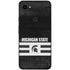 Michigan State University Black and White Stripes Google Pixel 3a XL Skin